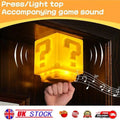 Super Mario Question Block LED Night Light with Sound USB Rechargeable Lamp